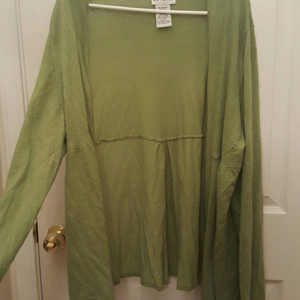 Green cardigan